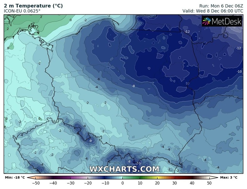 Temperatura bardzo niska