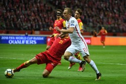 El. MŚ 2018: Polska po raz ósmy w turnieju głównym. Tak piłkarze fetowali awans [WIDEO]