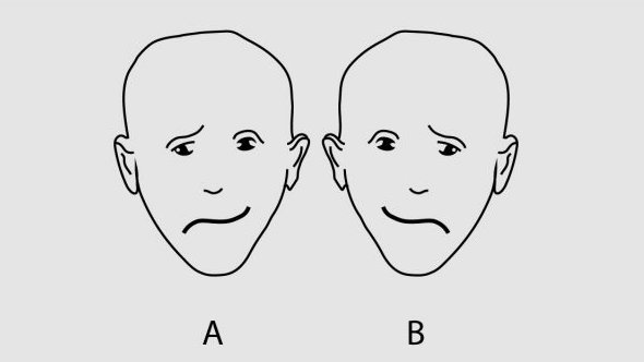 Która twarz jest szczęśliwsza?