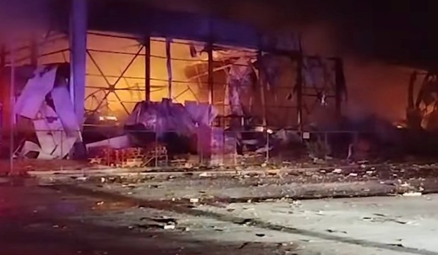 Požar i eksplozija u grčkoj fabrici