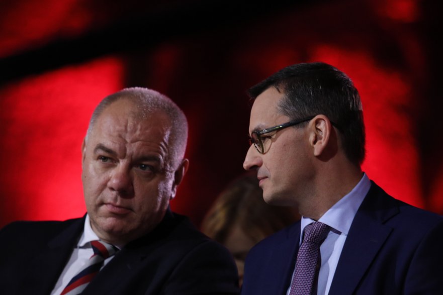 Jacek Sasin i Mateusz Morawiecki.