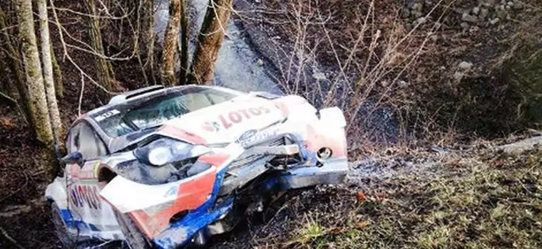 Rajd Monte Carlo 2014: Kubica zdemolował Fiestę (II. dzień)