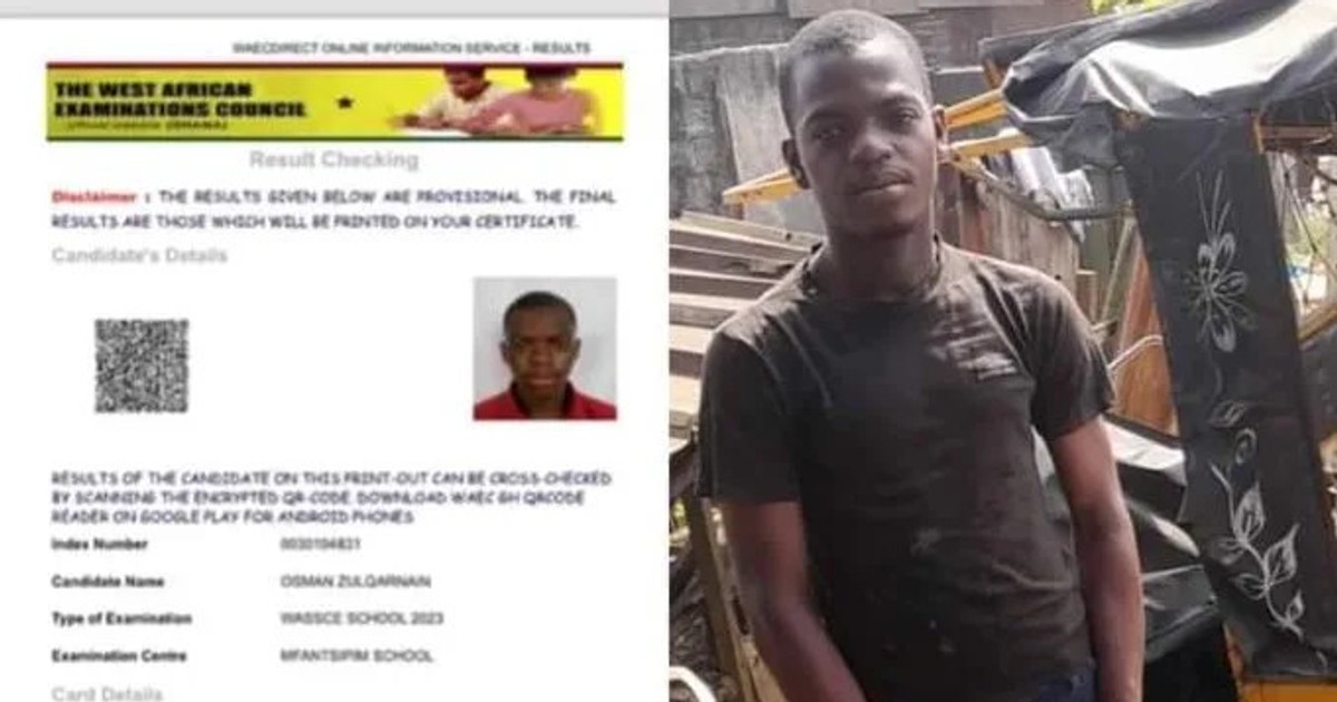Mechanic who scored 8As in WASSCE seeks financial help to go to university - Vimarsana News