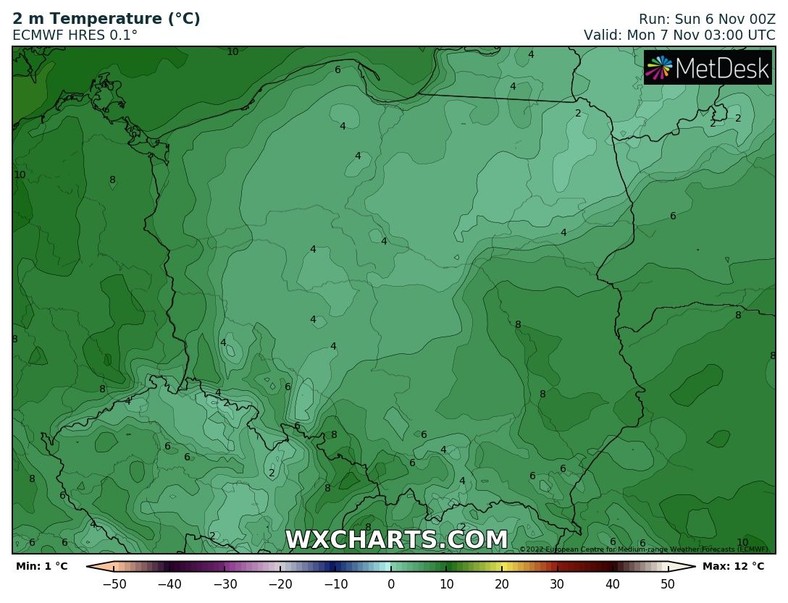 Nad ranem punktowo możliwe są przymrozki