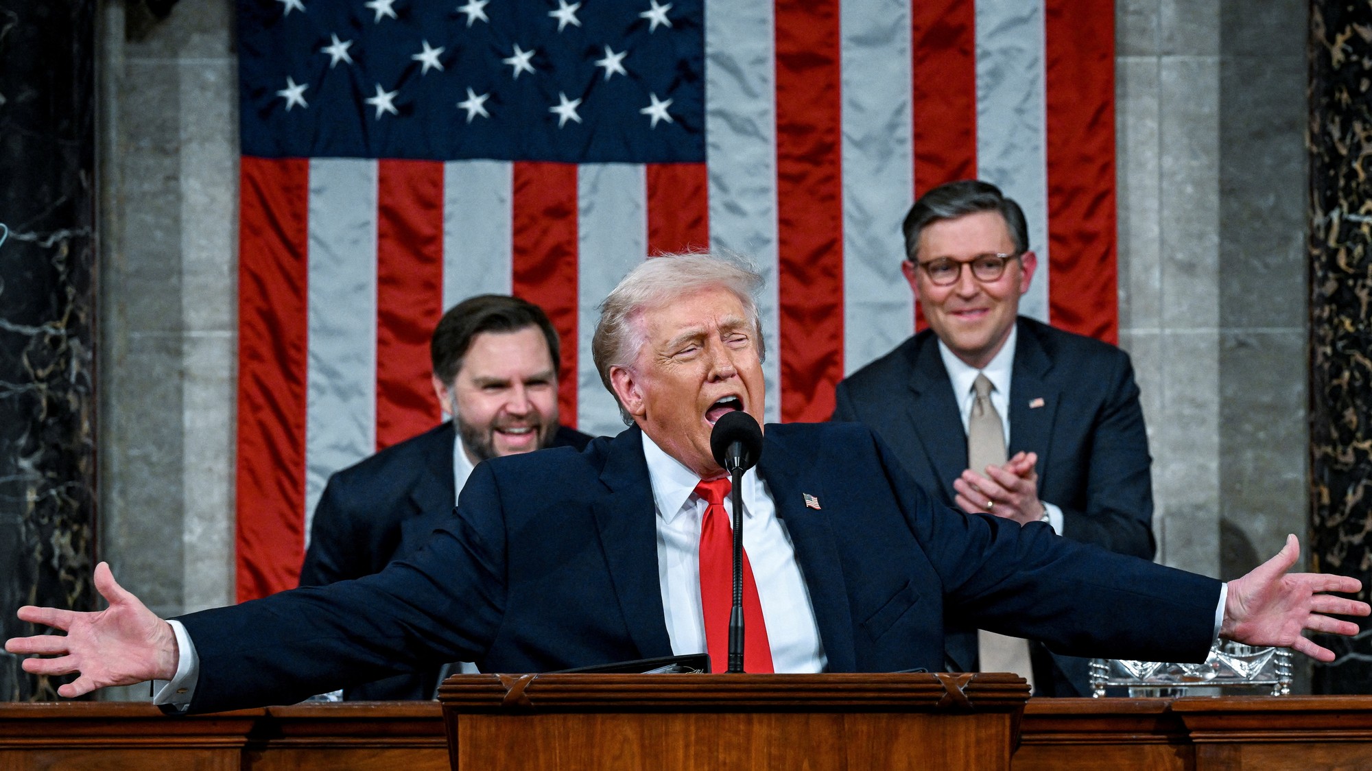 Americký prezident Donald Trump predniesol prejav o stave Únie v Kapitole USA