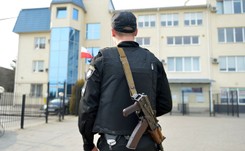 Ukraińscy nacjonaliści przed konsulatem RP w Łucku domagali się szacunku dla bohaterów narodowych