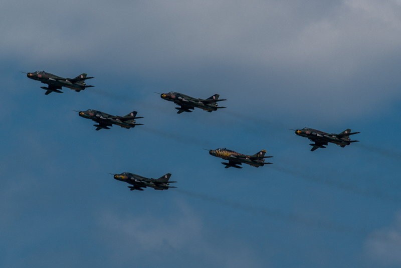 Su22 na pokazach Air Show w Radomiu