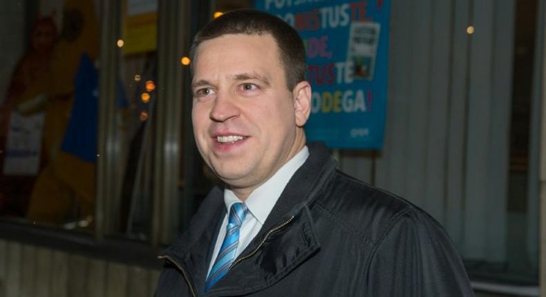 Centre party leader Juri Ratas, 38, is tipped to become Estonia's next prime minister