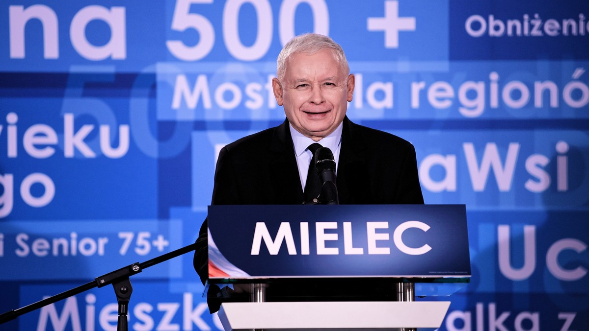 Mielec: Jarosław Kaczyński na spotkaniu z wyborcami. "PiS nie jest partią wojny"