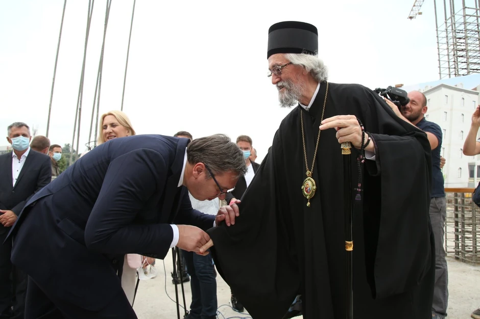 Aleksandar Vučić i vladika Jefrem 