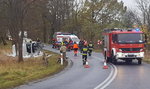 Bus z amerykańskimi żołnierzami staranował citroena. Zapalił się!