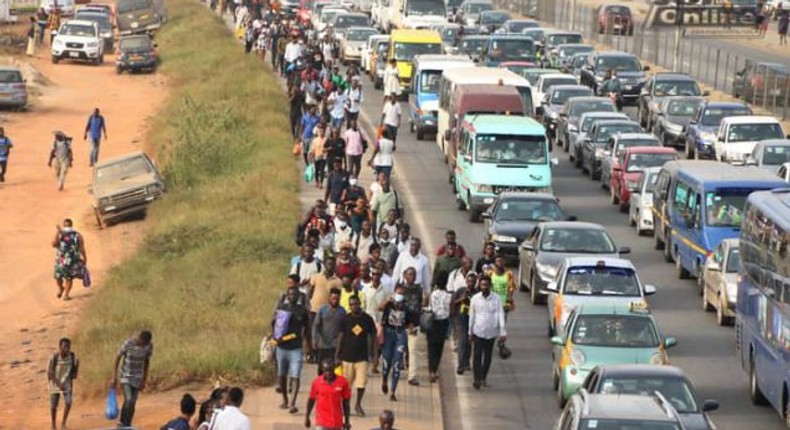 Commuters stranded over commercial drivers strike in Accra