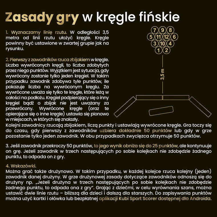 Zasady gry w kręgle fińskie