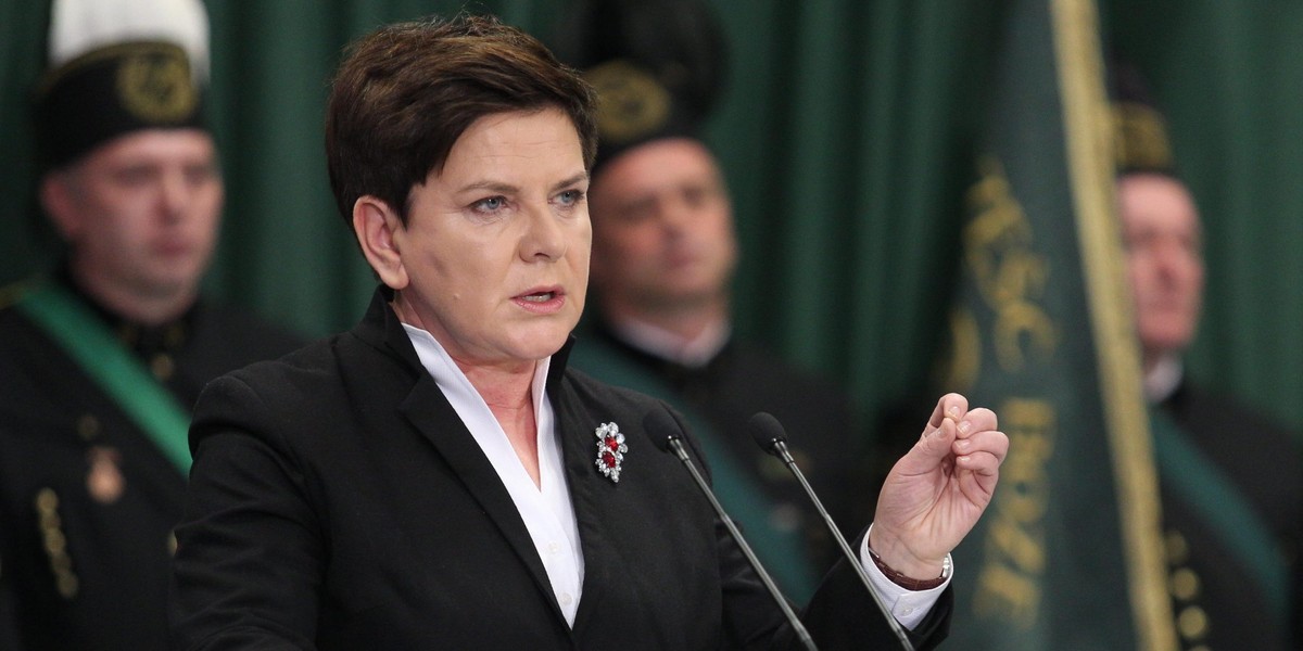 Szydło na imprezie górników atakuje PO