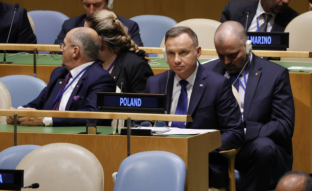Andrzej Duda podczas sesji Zgromadzenia Ogólnego ONZ
