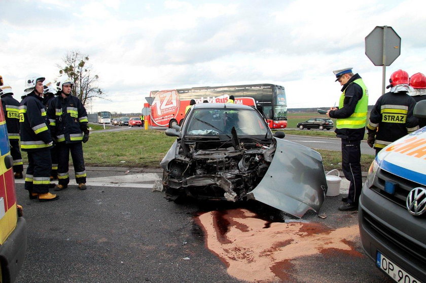 Wypadek na trasie Brzeg-Opole