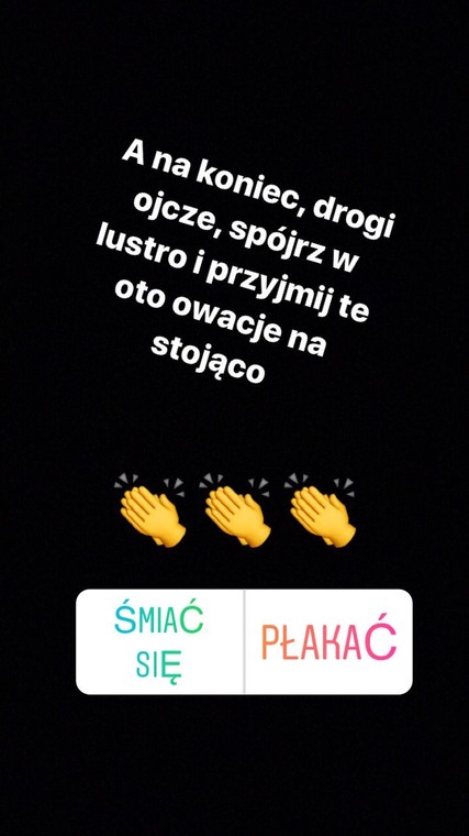 Wpis Anety Zając na Instagramie