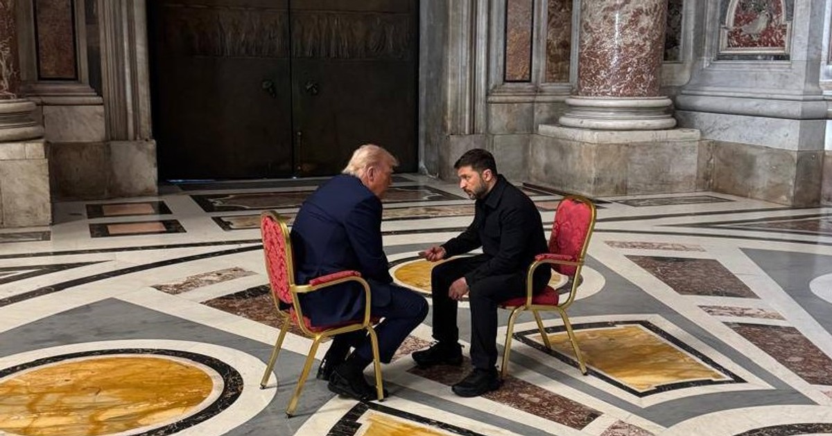 Donald Trump spotkał się z Wołodymyrem Zełenskim w Rzymie. To nie koniec