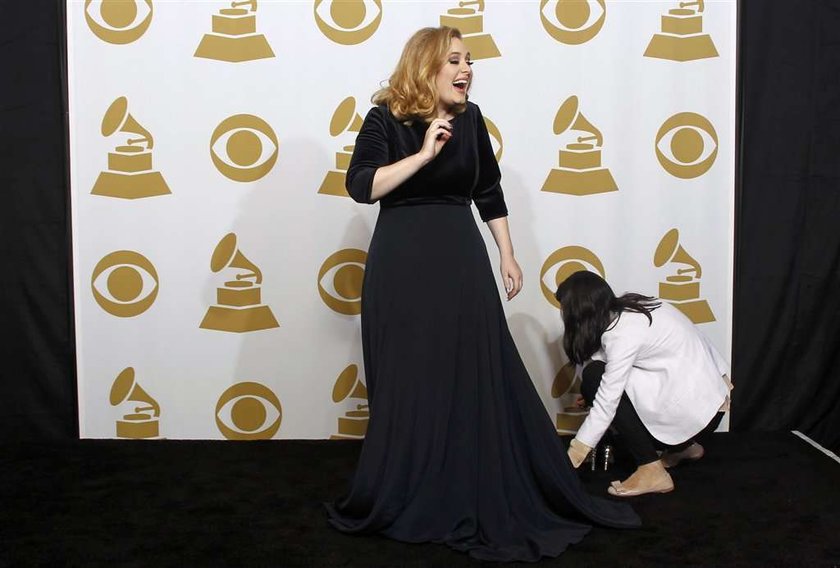 Wygłupy Adele na rozdaniu nagród Grammy