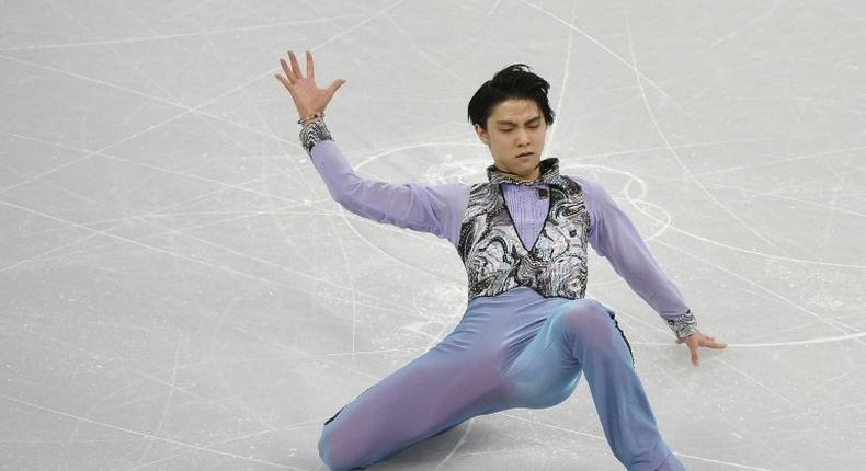 22-year-old Japanese Yuzuru Hanyu set world records for the short, free programme and overall score in 2015