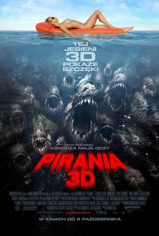 Pirania 3D - plakat