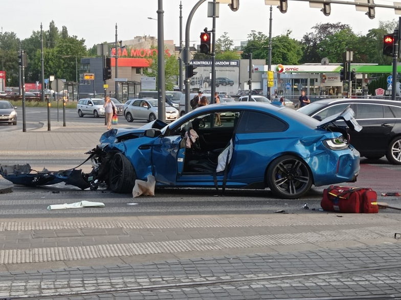 Wypadek - skrzyżowanie marszałków 