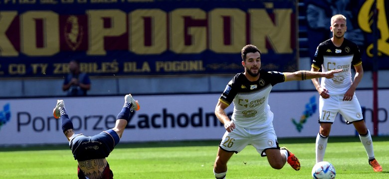 Jagiellonia "pudłowała" na potęgę. Pierwszy gol Anqvista dla Pogoni [WIDEO]