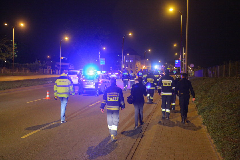 Ćwiczenia strażaków w tunelu Wisłostrady 