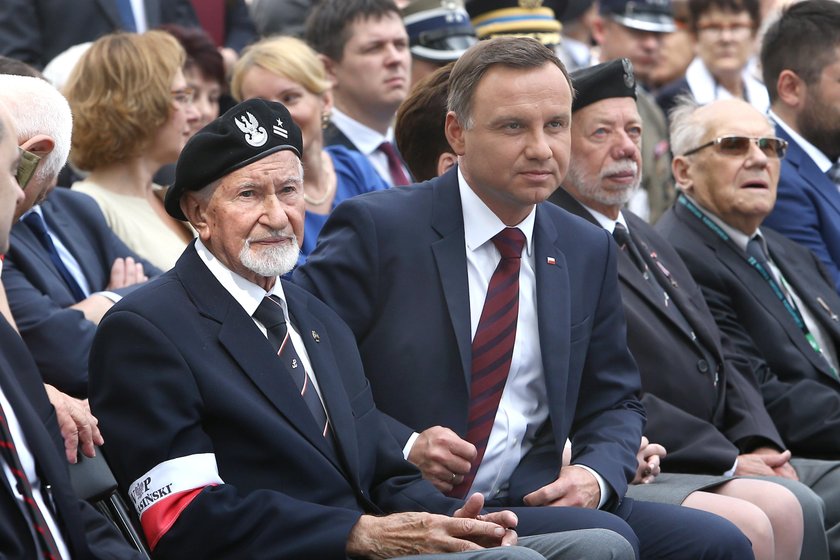 Andrzej Duda z powstańcami