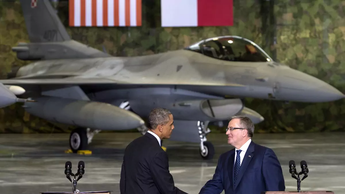 Prezydent Obama w Polsce, spotkanie z pilotami F-16