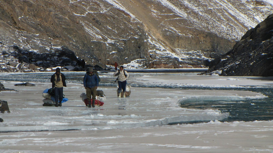 Chadar - lodowa droga w Indiach