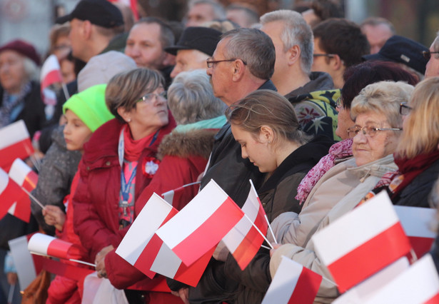 Mieszkańcy Piekarów Śląskich podczas spotkania z prezydentem Andrzejem Dudą
