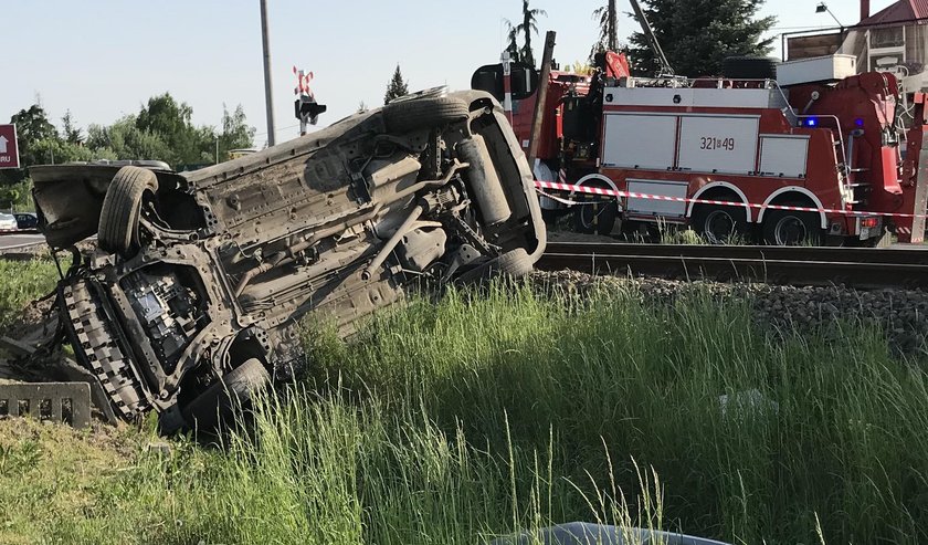 Wypadek na przejeździe kolejowym w Rzeszowie