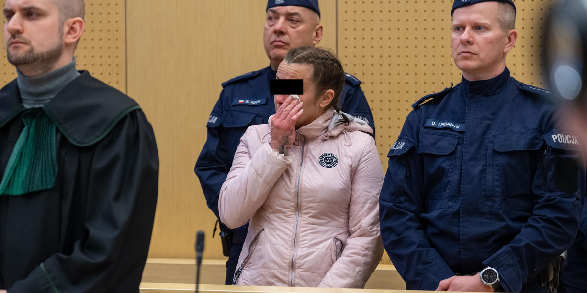 Paulina K. podczas ogłaszania wyroku.