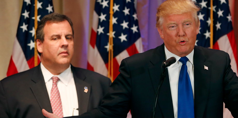 Christie and Donald Trump.