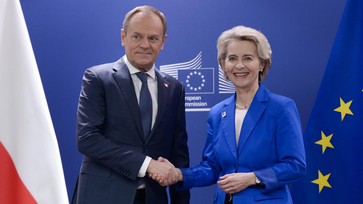 Donald Tusk i Ursula von der Leyen