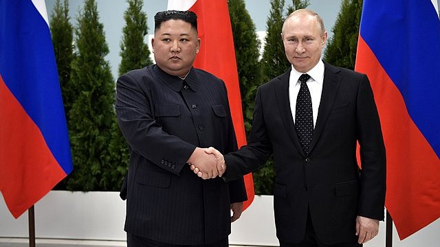 Kim Dzong Un i Władimir Putin