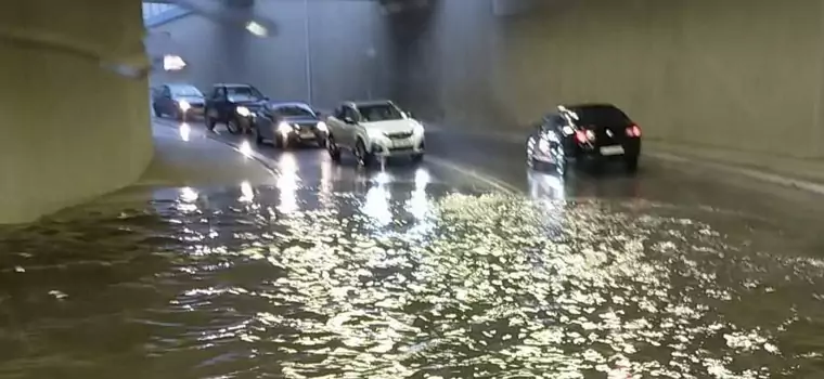 Tak wyglądał zalany tunel pod zakopianką w Poroninie [ZDJĘCIA]