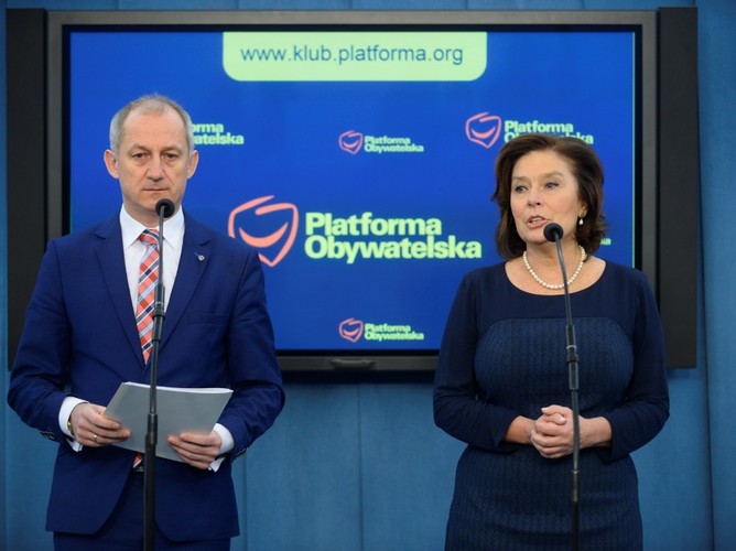 Sławomir Neumann i Małgorzata Kidawa-Błońska
