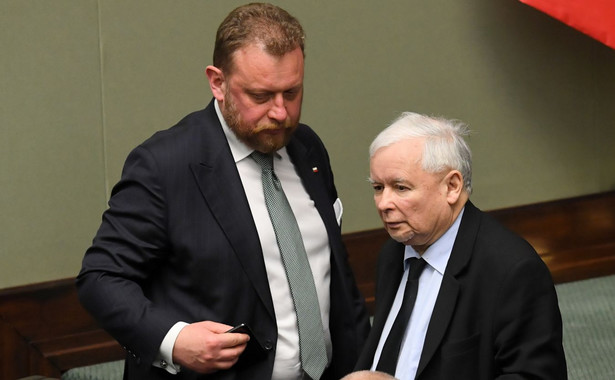 Łukasz Szumowski i Jarosław Kaczyński