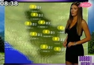 Sanja Kužet vodila vremensku prognozu