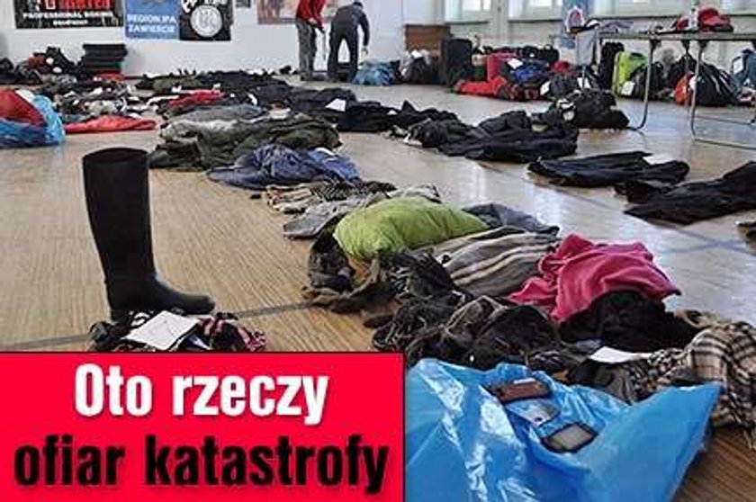 Oto rzeczy ofiar katastrofy