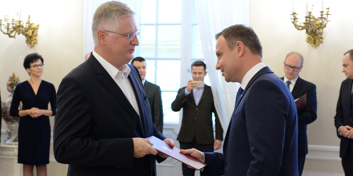 Jerzy Milewski i Andrzej Duda