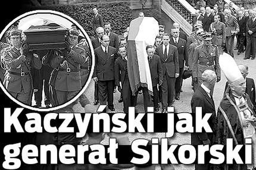 Lech Kaczyński jak generał Sikorski