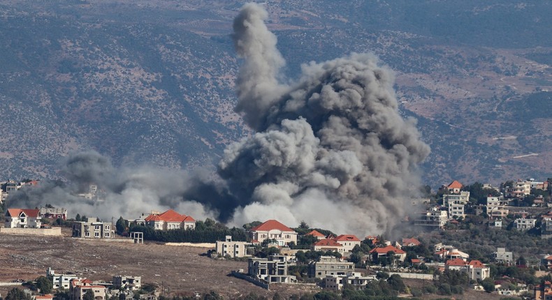 Waves of Israeli airstrikes have targeted Hezbollah's missile arsenal, placing the group and its Iranian backers in a bind.RABIH DAHER/AFP via Getty Images