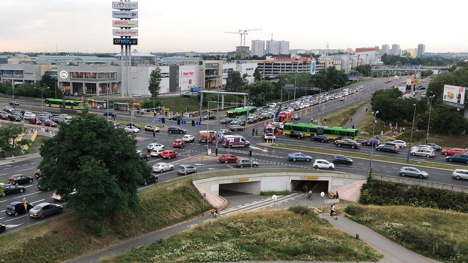 Skrzyżowanie, na którym doszło do wypadku