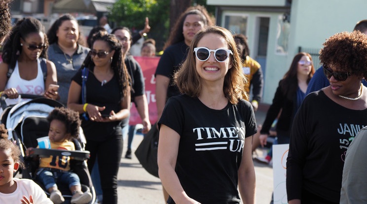 Natalie Portman lelkes aktivista/ Fotó: AFP