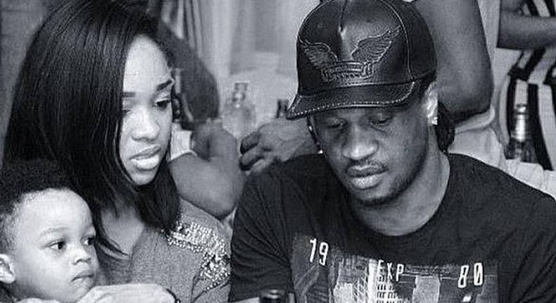 Paul Okoye with his wife Anita and son Andre