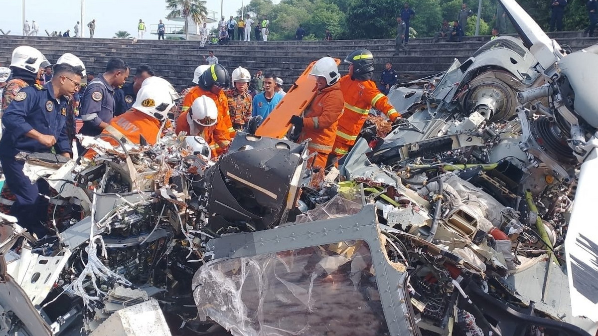 Katastrofa podczas lotu. 10 osób zginęło po zderzeniu helikopterów