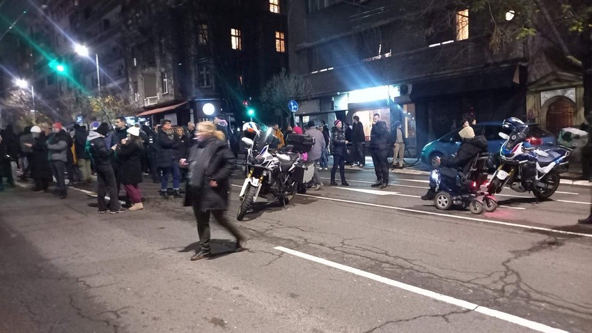 Protest ispred Rts-a